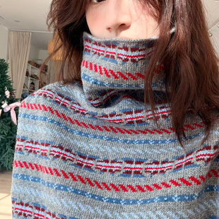 费尔岛设计感堆堆领罩衫 Tetu 多功能搭配 2025SS STUDIO