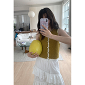 无袖 Tetu 短上衣 折扣7折 肌理感手工编织夏季 STUDIO 2024SS