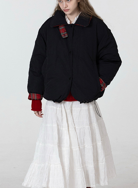 Tetu  STUDIO 2024FW 四季裙 褶皱设计蛋糕裙显瘦慵懒半身裙