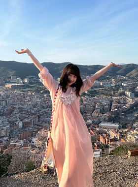 Tetu STUDIO 2025SS返单真丝欧根纱蓬蓬甜美吊带连衣裙