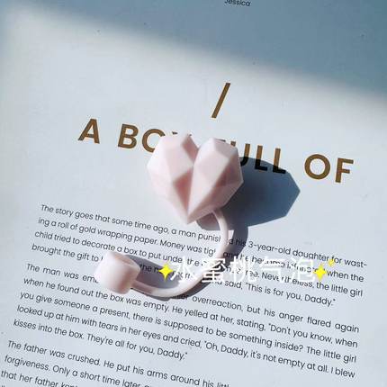 适用于Stanley吸管杯10mm多巴胺彩色爱心钻石硅胶耐热防尘吸管塞