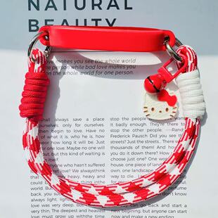 适用于Stanley吸管杯红色kt编织手提挂绳杯套6-10cm杯口通用配件