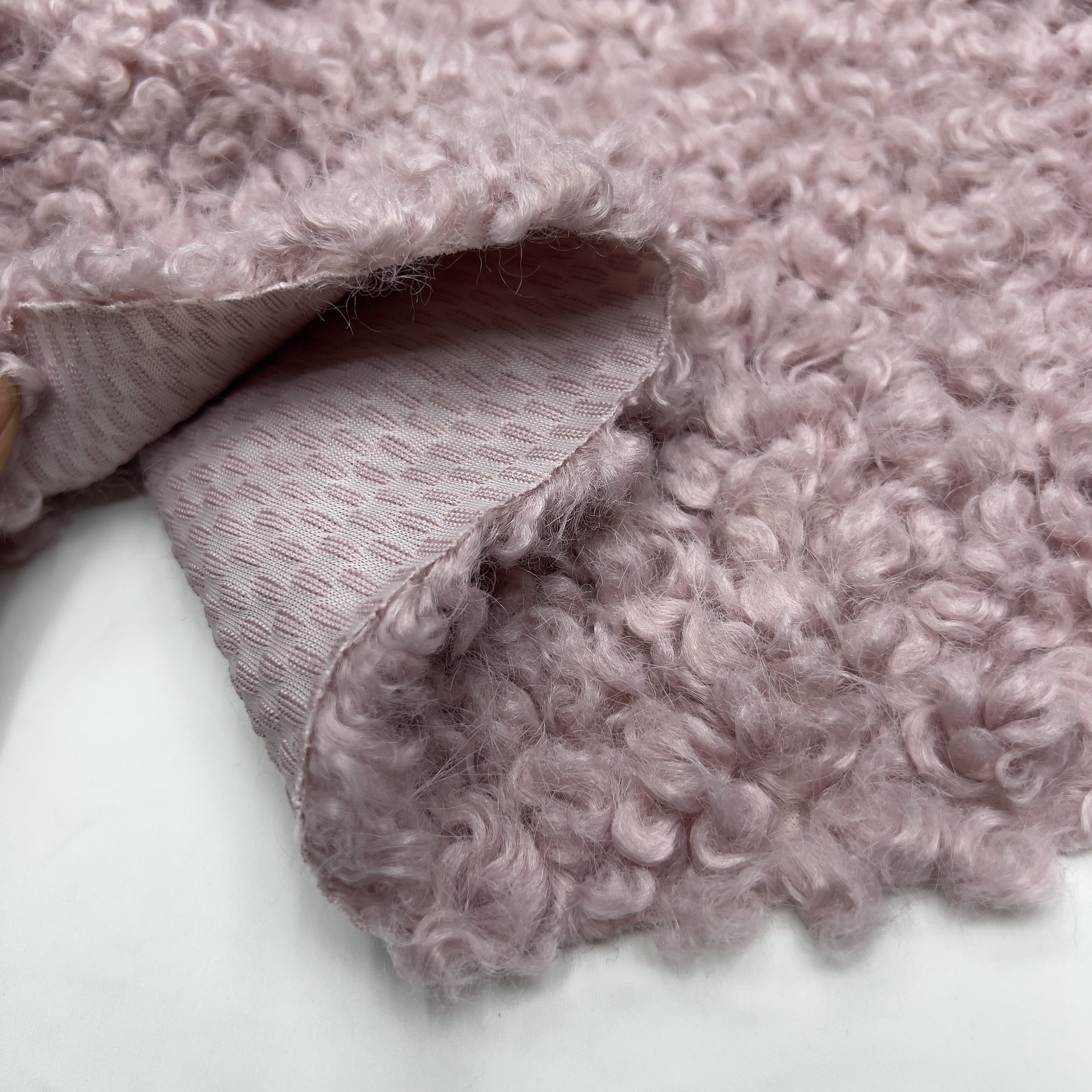 毛绒布料 布头1.1米粉色卷毛圈圈仿羊羔毛加厚秋冬服装手工面料,居家布艺,海绵垫/布料/面料/手工diy,淘宝优惠券,粉丝福利购,淘宝优惠卷