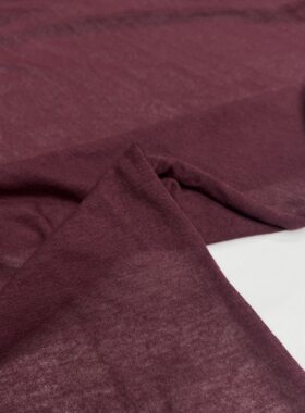 棉麻针织布料 酒红纯色轻薄弹力打底服装手工娃衣手工服装面料