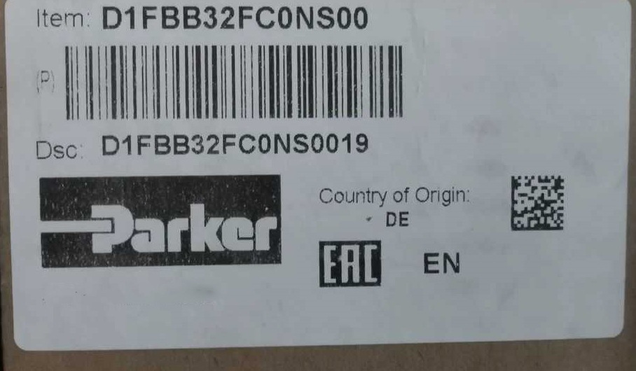 全新现货PARKER比例阀D1FBB32FC0NS00派克D1FBB32FC0NS0019 电子元器件市场 其它元器件 原图主图