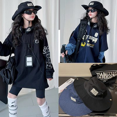 大帽檐西部牛仔渔夫帽子男女夏季显脸小防晒遮阳户外可折叠登山帽