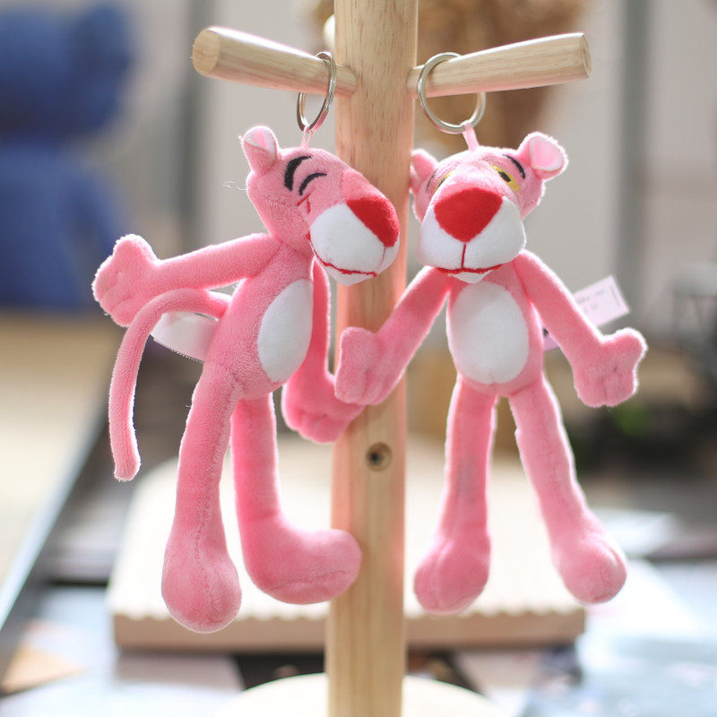 网红可爱萌粉红豹挂件毛绒玩具公仔粉色少女心包包挂饰钥匙扣