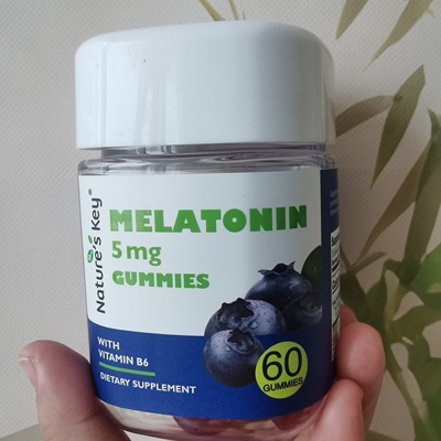 美国Nature'sKey自然之钥褪黑素睡眠软糖助维生素B6眠升级版