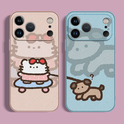 HelloKitty可爱磨砂皮手机壳一对