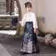 女童中国风古装改良马面裙套装女孩大童夏款儿童汉服旗袍明制唐装