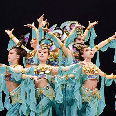 迦陵频伽飞天敦煌演出服古典舞