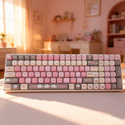 [顺丰】黑吉蛇DK100RGB键盘机械套件三模无线2.4G打瓦无畏契约LOL