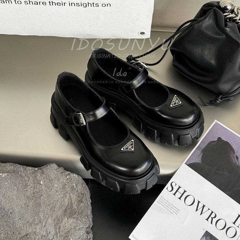 ido真皮玛丽珍鞋女2026春季新款英伦风厚底增高一字扣带浅口单鞋,女鞋,玛丽珍鞋,淘宝优惠券,粉丝福利购,淘宝优惠卷