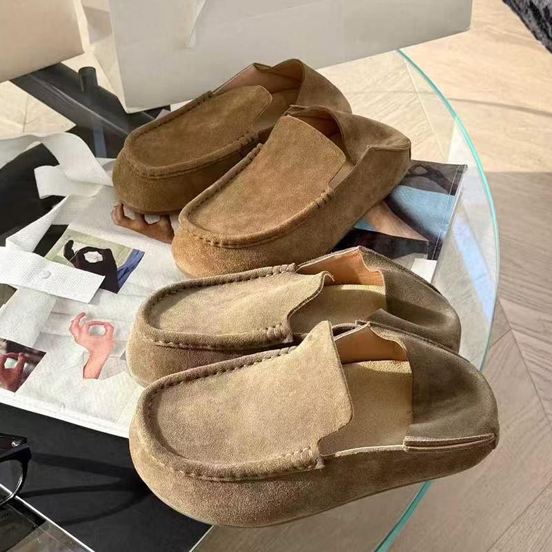 诗歌兰真皮平底单鞋勃肯鞋