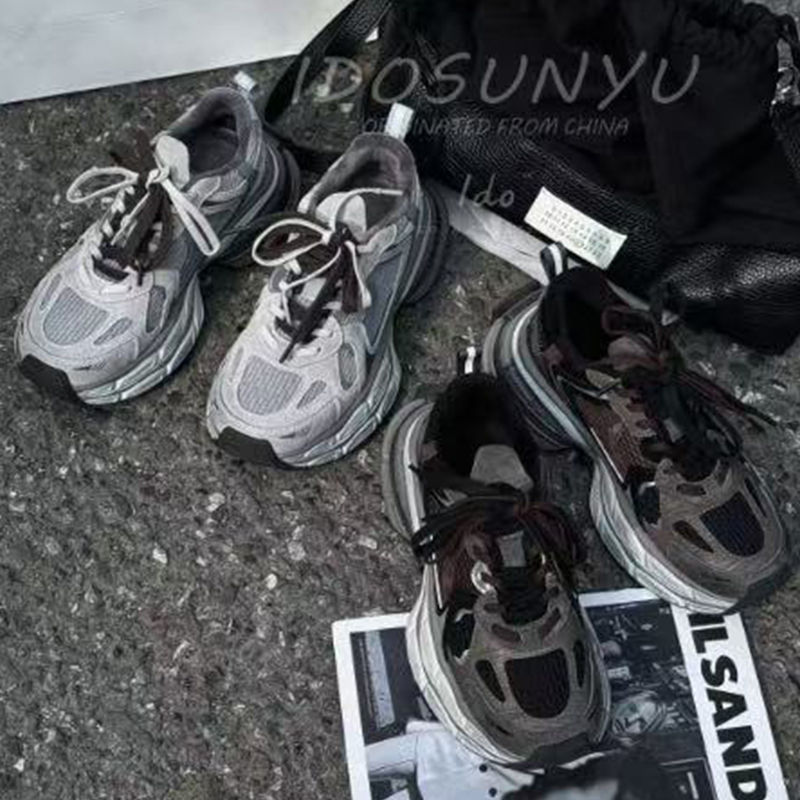 ido真皮加绒老爹鞋女2025冬款