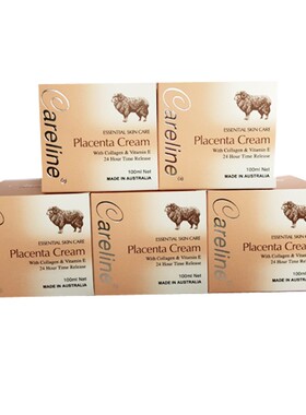 5瓶装澳洲Careline柯蓝胶原绵羊油面霜羊胎素保湿滋润补水直邮