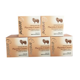 5瓶装 滋润补水直邮 澳洲Careline柯蓝胶原绵羊油面霜羊胎素保湿