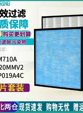 适配大金KJFM710A商用型空气净化器MC120MMV2 BAFP019A4C过滤网