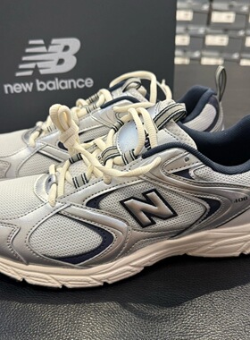 New balance NB408系列 男女同款 复古银色低帮透气跑步鞋 ML408N