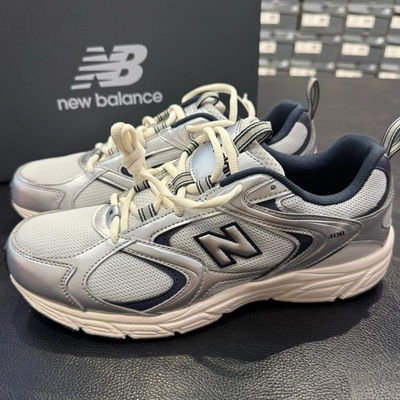 New balance NB408系列 男女同款 复古银色低帮透气跑步鞋 ML408N