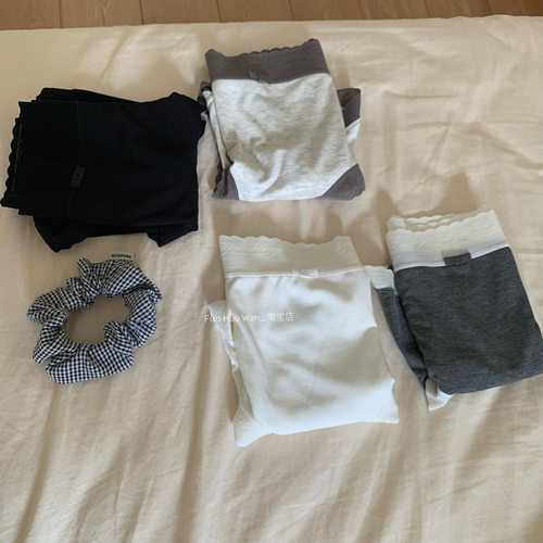 雾灰系软软内裤”柔柔软软 舒适中腰 蕾丝边包臀三角裤女棉裆