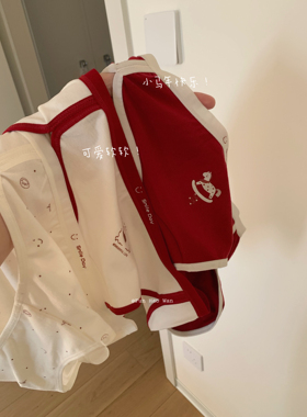 小马年快乐～ 加长裆部 可爱的红色系内裤 自带软软磨毛 中腰女