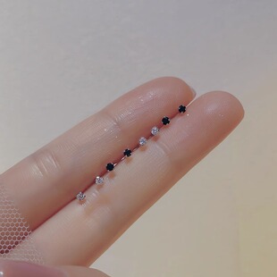 锆石耳钉迷你小巧精致轻奢高级感简约设计养耳洞睡觉免摘耳环耳饰