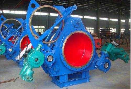 f943x大口径电动推杆盲板阀1米2法兰电动齿轮盲板阀dn1200 dn1400