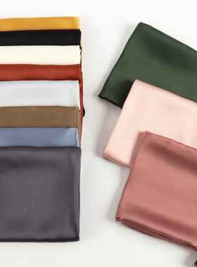 70×70纯色小方巾女韩国丝巾气质百搭空姐职业洋气时尚纱巾春秋季