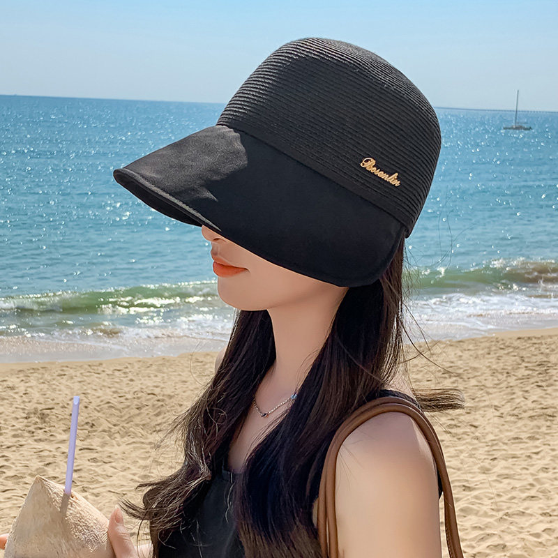 渔夫帽女春秋款韩版时尚车夫帽大檐素颜遮脸圆脸适合的遮阳盆帽子