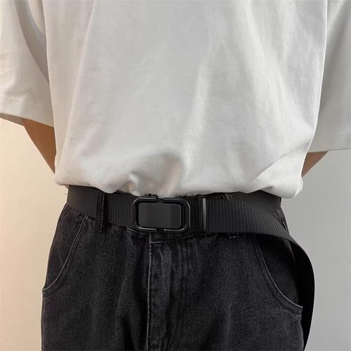 自动扣尼龙帆布牛仔裤腰带