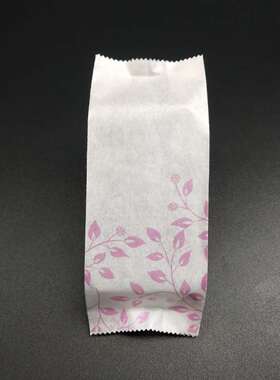 进口棉纸袋 紫色小花款 凤梨酥包装袋 尺寸约：127*50*30mm