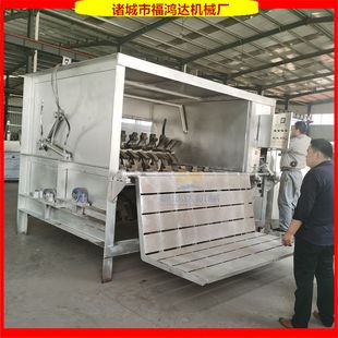 自动捞料的毛驴褪毛设备 骡子马全自动打毛机