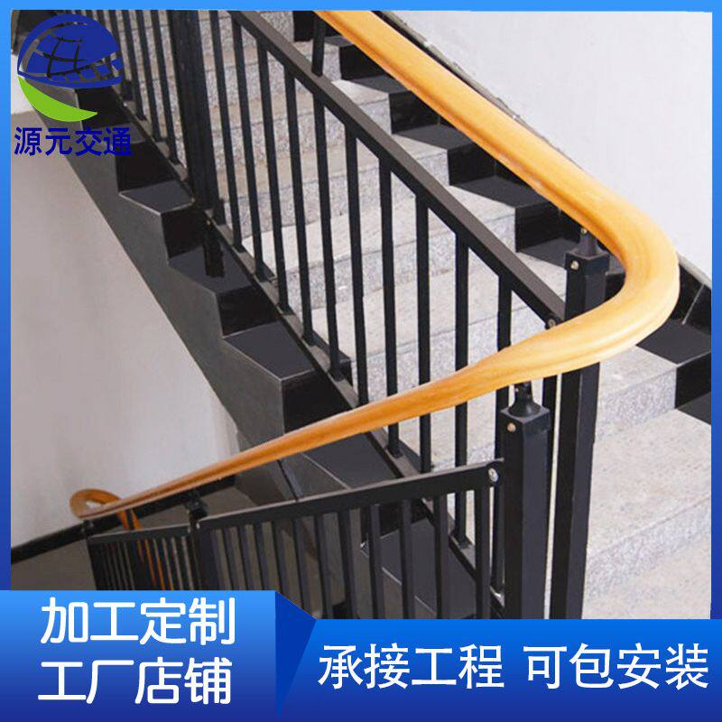 楼梯扶手护栏室内家用阁楼围栏阳台铝镁合金立柱pvc简约栏杆厂家