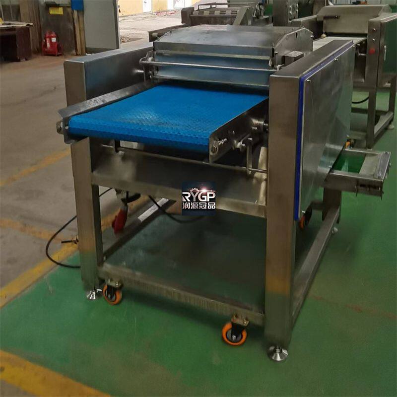 定制鸡脖去皮机连续式鸭脖扒皮机多功能鸭腿鸡腿禽类脖子剥皮设备