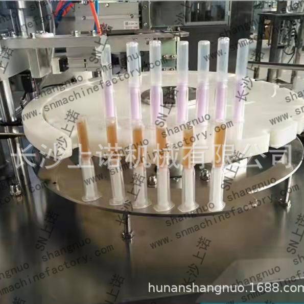2件套妇科凝胶管定量灌装机 针筒注射器全自动组装硅脂罐装机设备