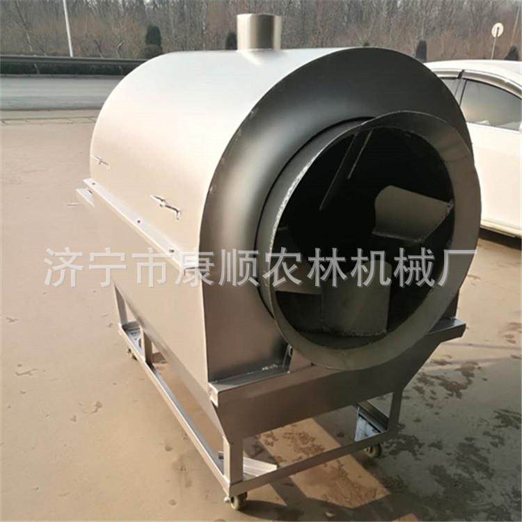 加大口径药材铜沫翻炒机 玉米黄豆冷转炒货机图片 盐巴炒货机