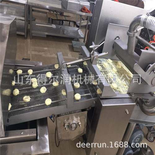 连续式 烟台海苔章鱼饼上浆油炸流水线 薯饼上浆上糠机上门安装