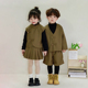 外套高级感秋冬男童女童西服高端礼服休闲套装 儿童新中式 西装
