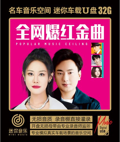 全网爆红金曲流行网络歌曲梦然谭晶半吨兄弟邓岳章杨小壮音乐U盘