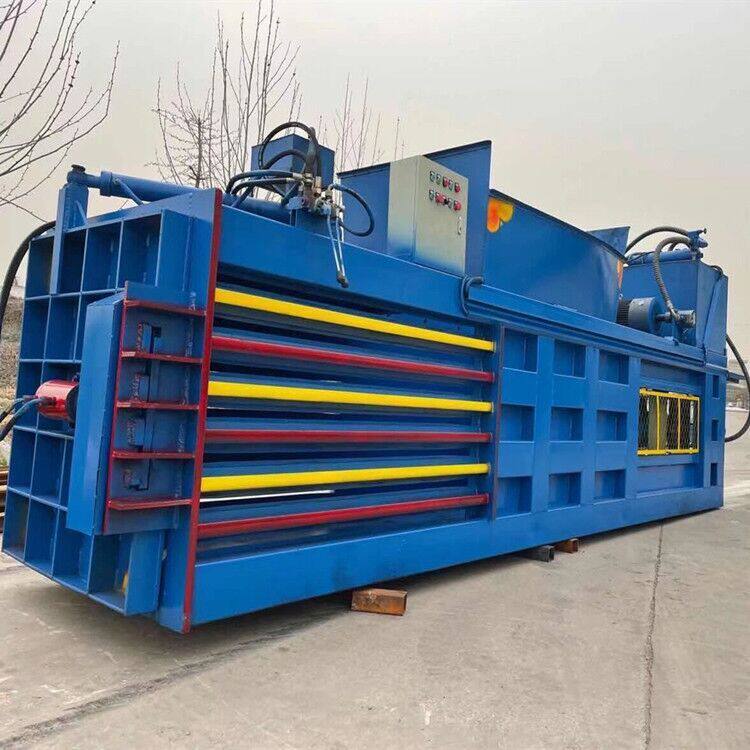 大型立式多功能双缸打包机 全自动双油缸立式编织袋液压压块机