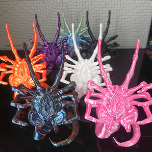 3D打印抱脸虫异形手机支架手办潮手办礼物摆件异形手机支架夺命舰