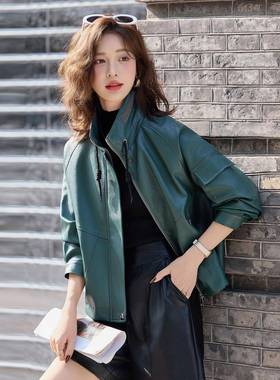 秋新款风时尚潮流宽松设计感衣机车女洋搭气VTY百皮外套