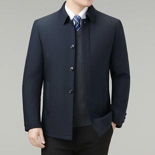 J服爸爸装 冬季 棉翻领加厚蚕年丝棉外套B06 扣子棉款 保暖 中老男士