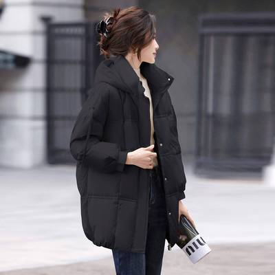 羽绒服女年新款中长高款气冬季洋保暖白鸭ZLI25611松绒宽显瘦级感