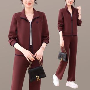 春动秋新款女式运休套装吸长袖领透气汗96777558训练服闲健身房穿