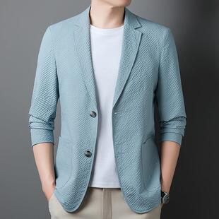 高端男装 西服设计感色西装 单99126 中青年搭百纯薄款 PP秋西时尚 季