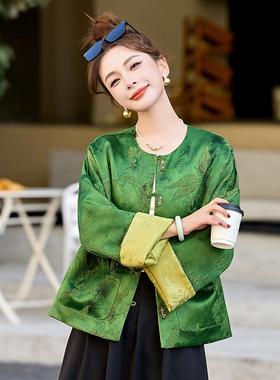 新中式圆领ZAI66607套女春季新款时尚端洋气复古百庄长搭外国风袖