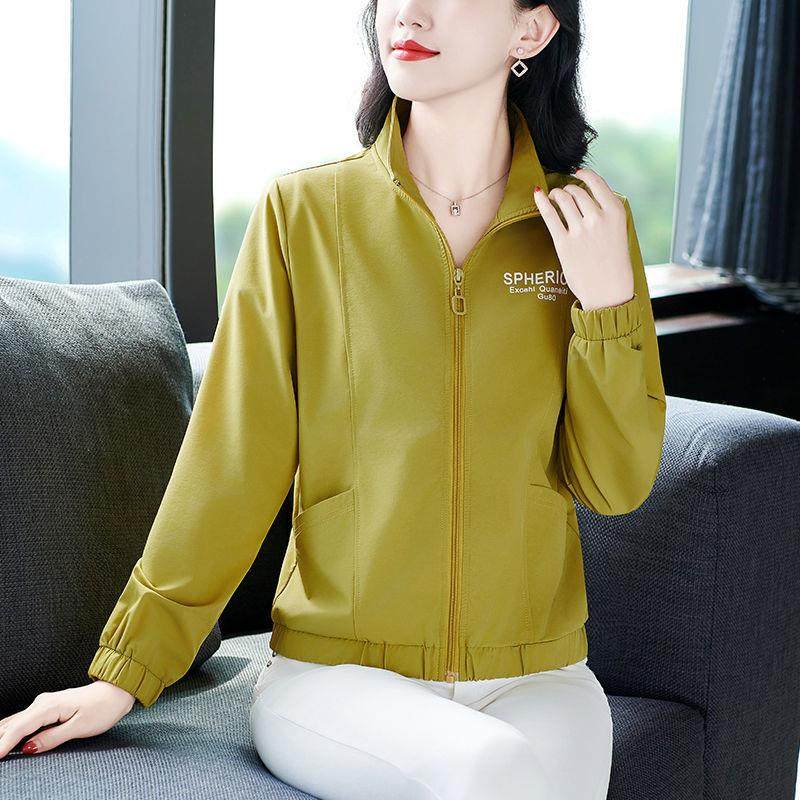 松女士春秋户外立速干短外套新款上衣韩领休版闲宽时尚夹82528069