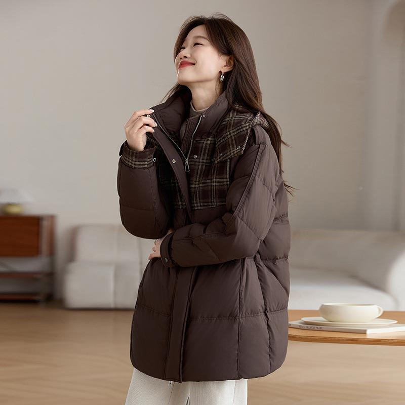 设计感羽绒中服女长款冬新款小个白子高ZSHEN58端加厚保暖鸭绒季